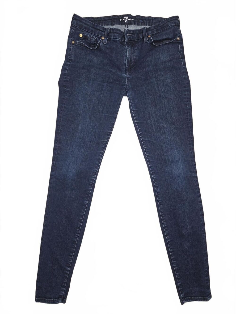 7 For All Mankind The Skinny Dark Wash Designer Jeans Size 31